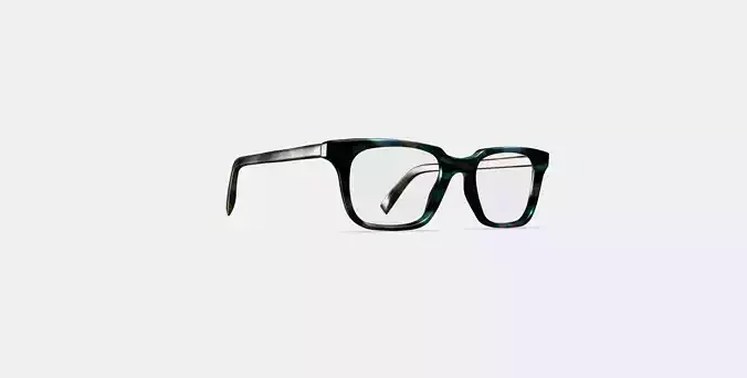 Clark Eyeglasses in Blue Marblewood