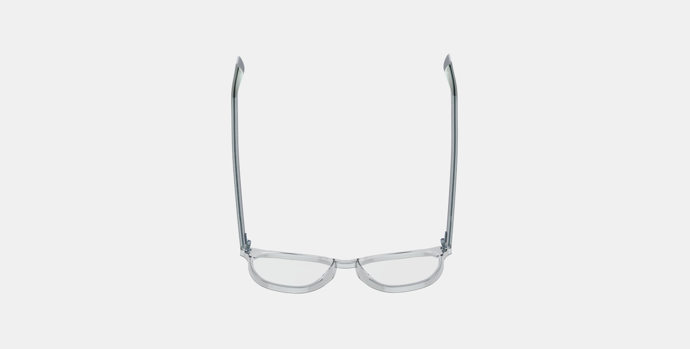 Carlton Low Bridge Fit Eyeglasses in Crystal 3D model_7