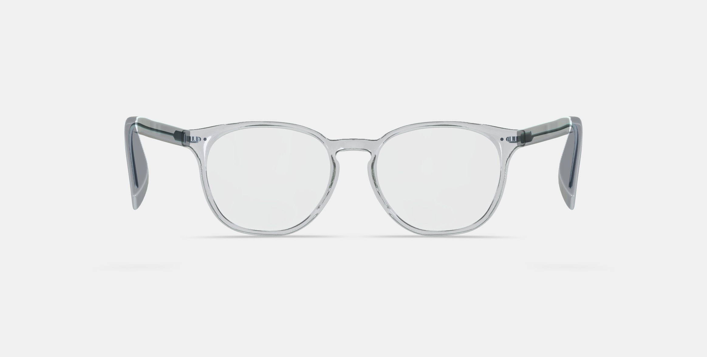 Carlton Low Bridge Fit Eyeglasses in Crystal 3D model_15