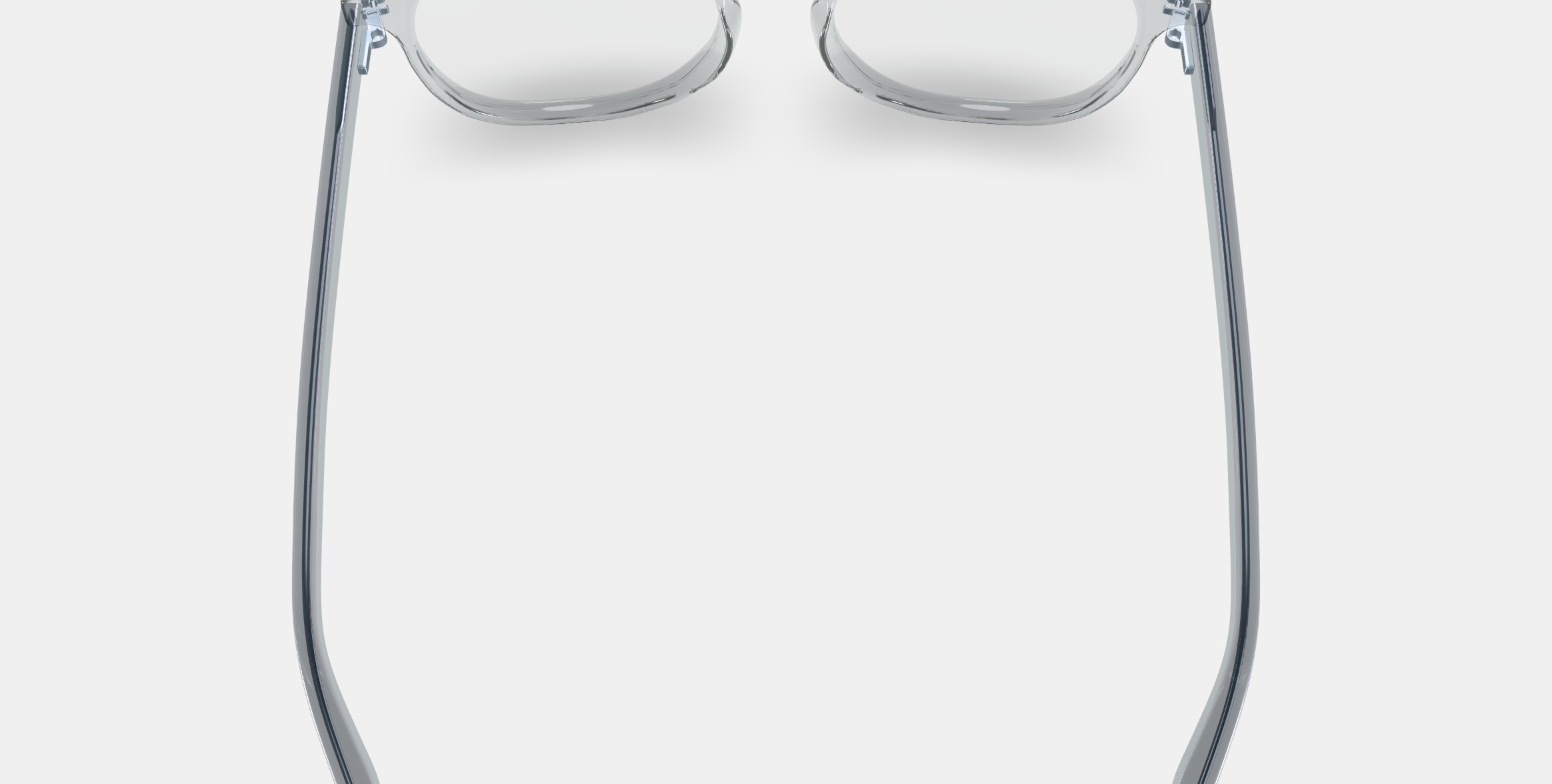 Carlton Low Bridge Fit Eyeglasses in Crystal 3D model_3