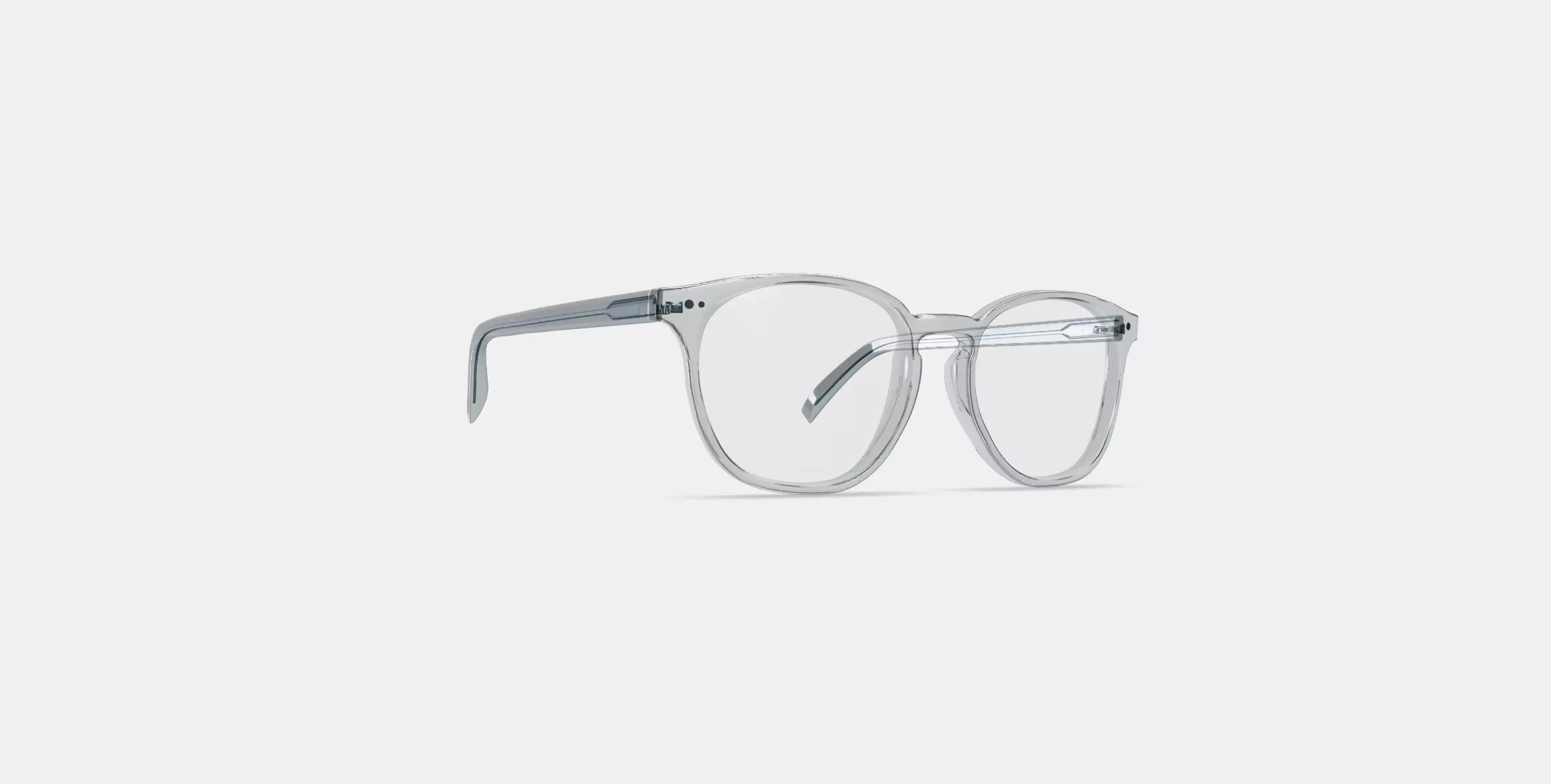 Carlton Low Bridge Fit Eyeglasses in Crystal 3D model_0