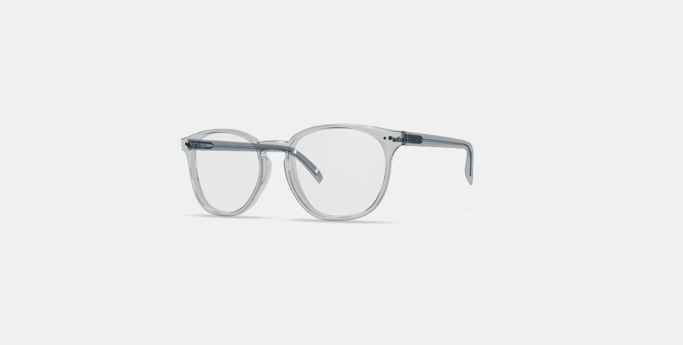 Carlton Low Bridge Fit Eyeglasses in Crystal 3D model_11