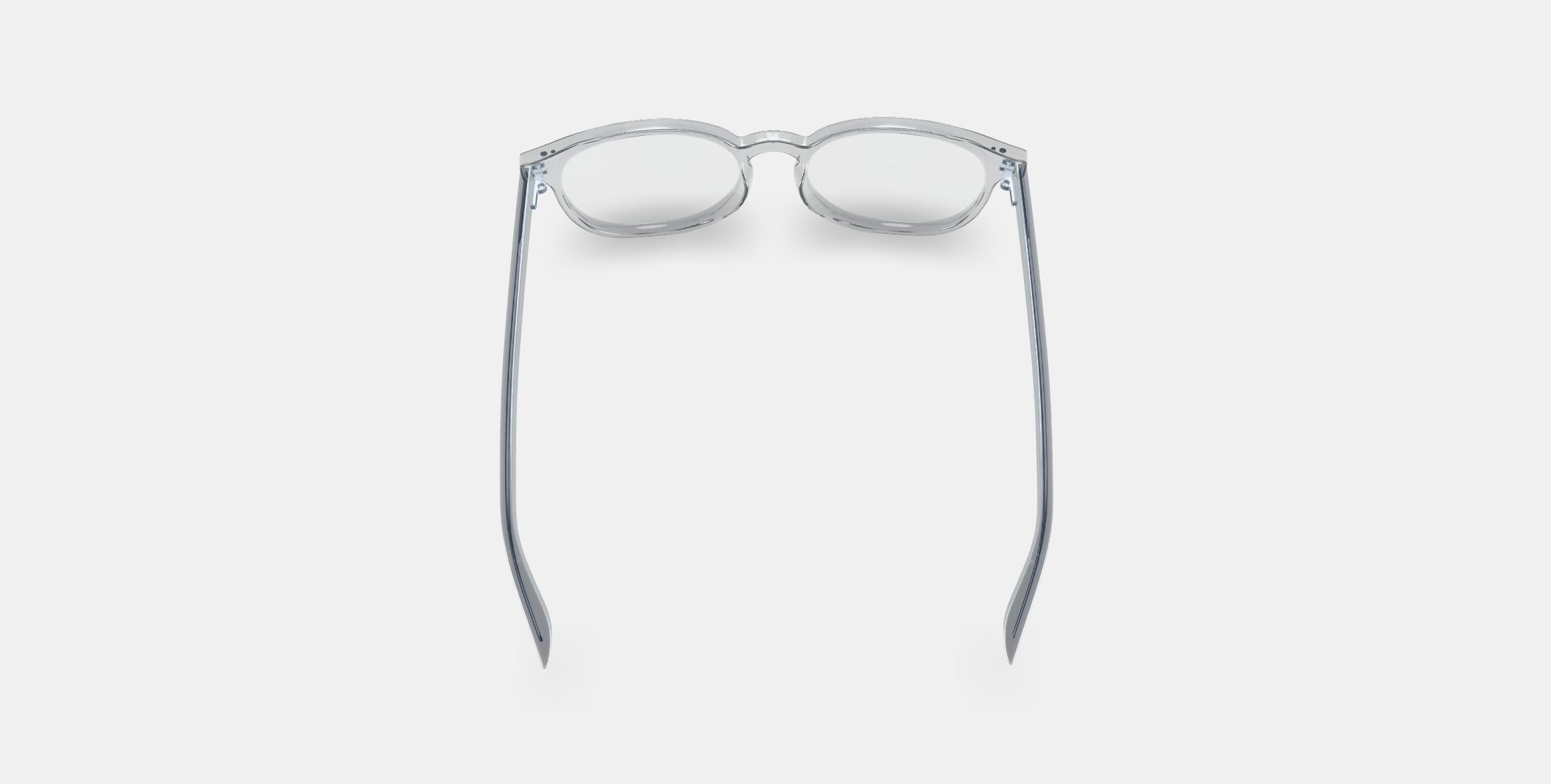 Carlton Low Bridge Fit Eyeglasses in Crystal 3D model_4