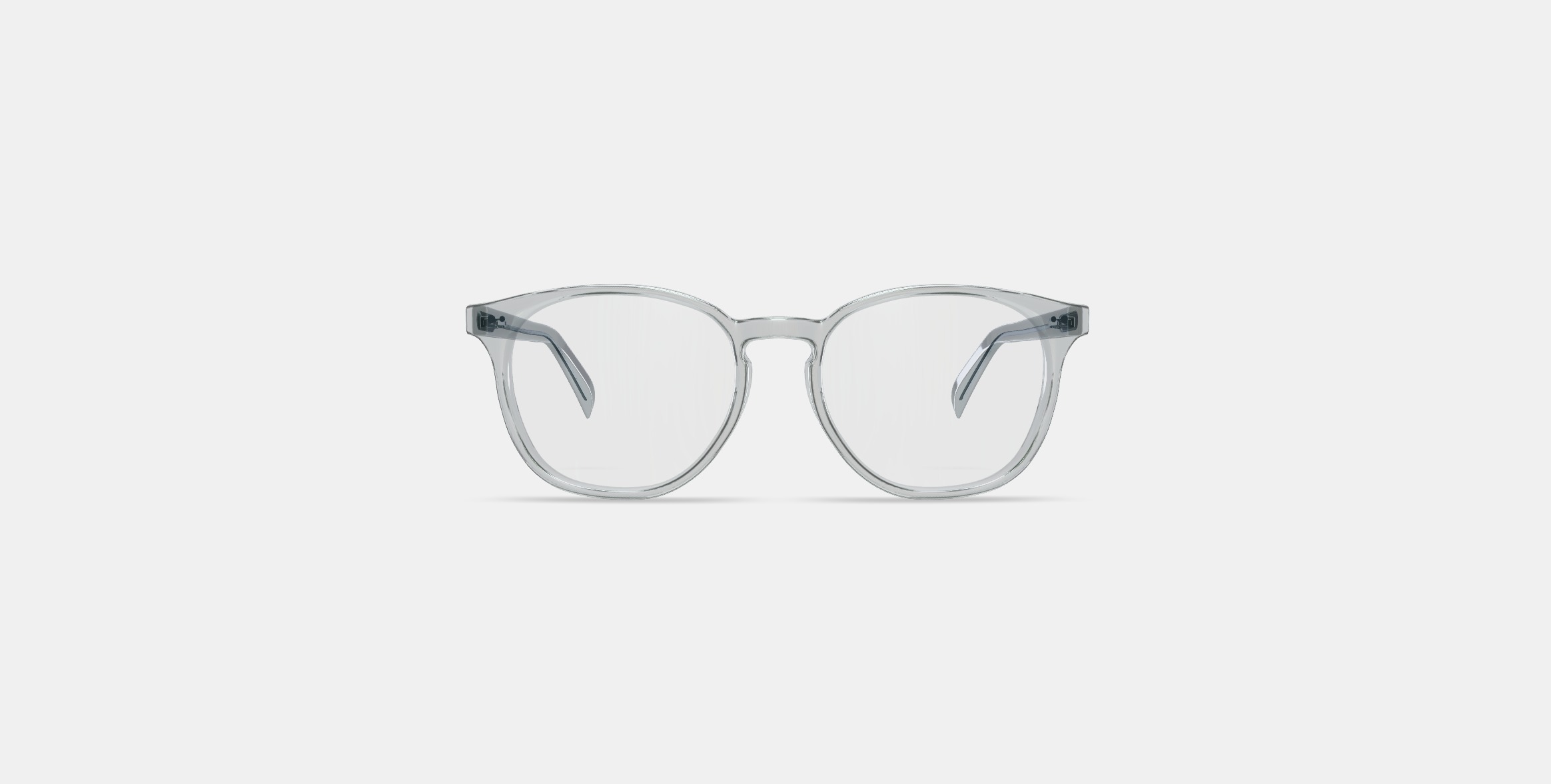 Carlton Low Bridge Fit Eyeglasses in Crystal 3D model_10