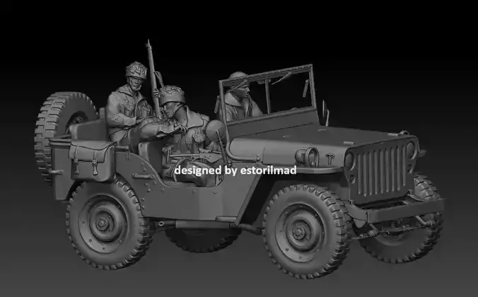 JEEP WILLY  BRITISH AIRBORNE IN ACTION