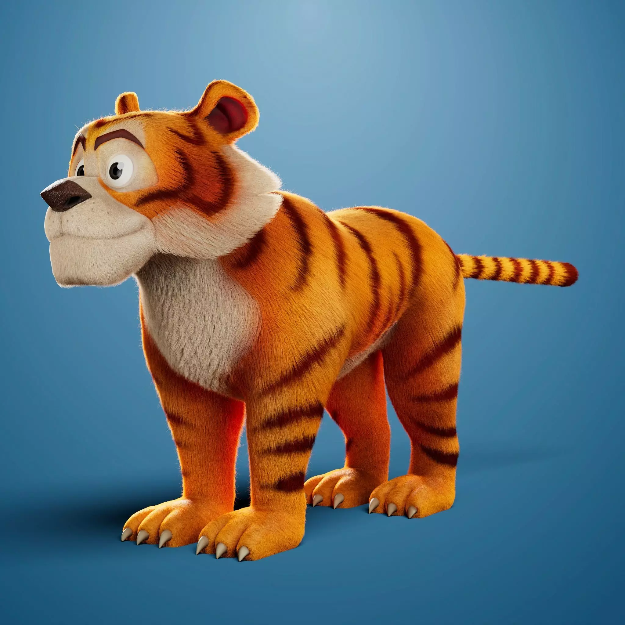 Shere Khan Mufasa - The Lion King Rigged 3D model