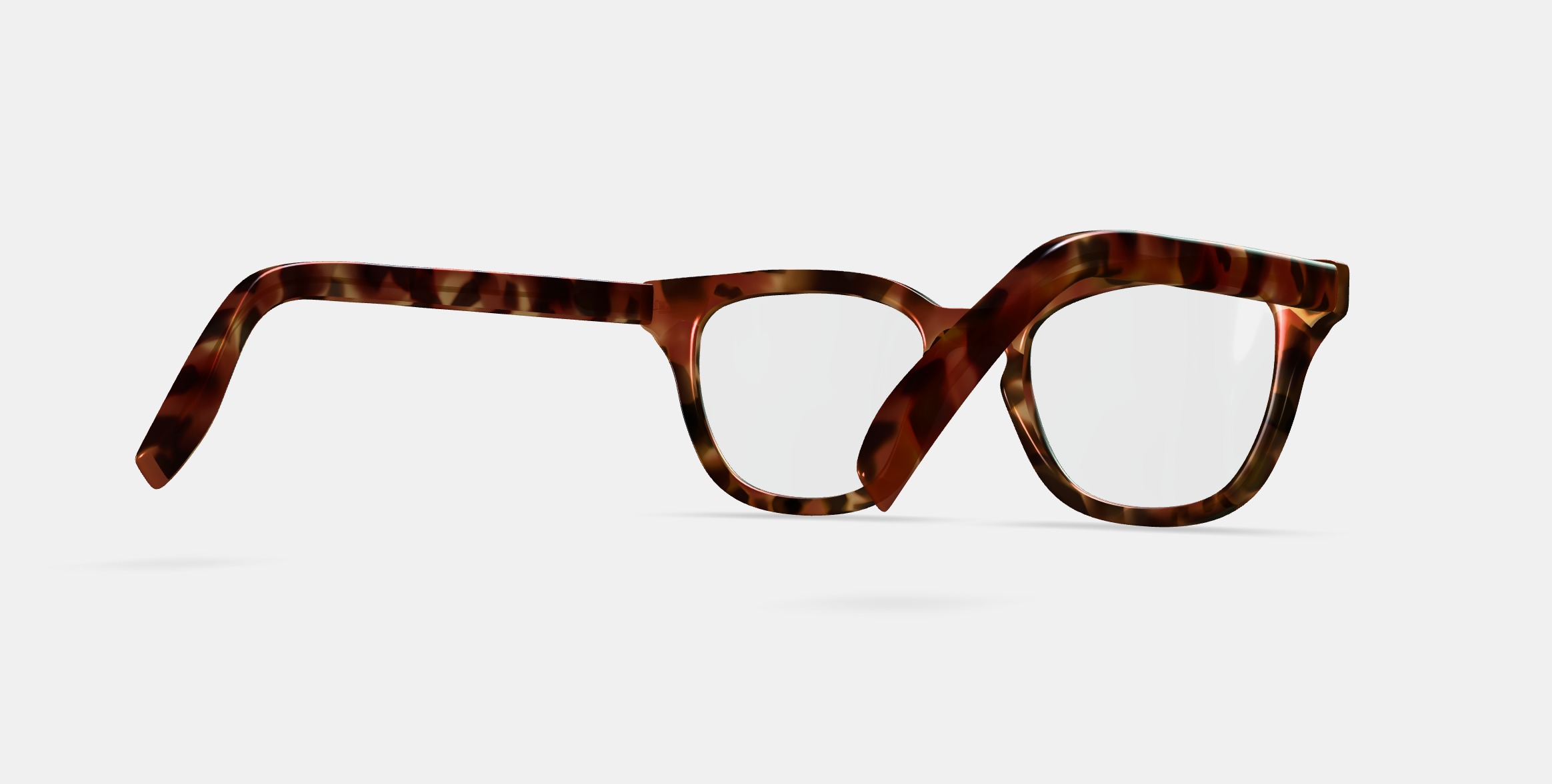 Della Eyeglasses in Acorn Tortoise 3D model_9