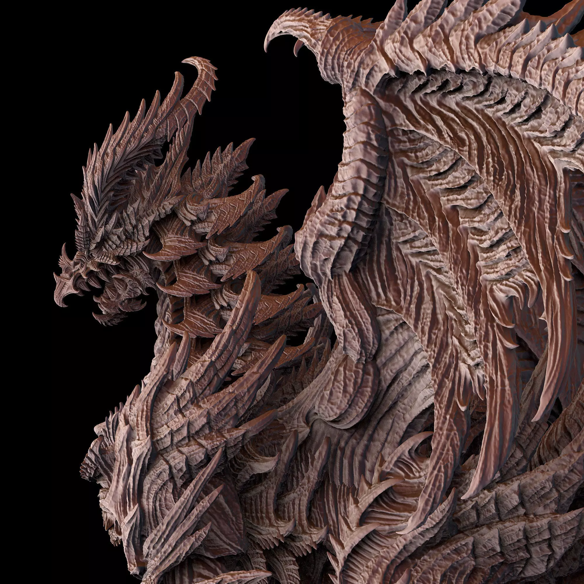 3D Game Assets 3D print model Dragon Figure  3D print model_0