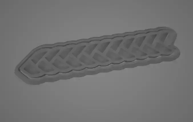 Cookie cutter Bordura srecna slava 3D print model