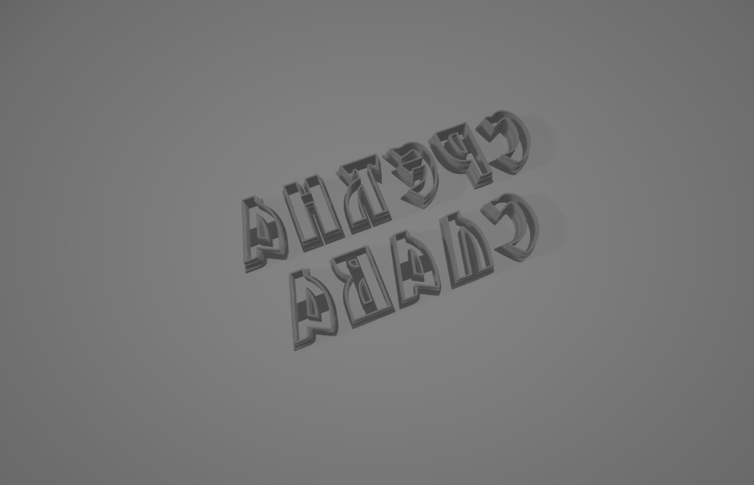 Cookie cutter slova srecna slava 3D print model letter 3D print model_1