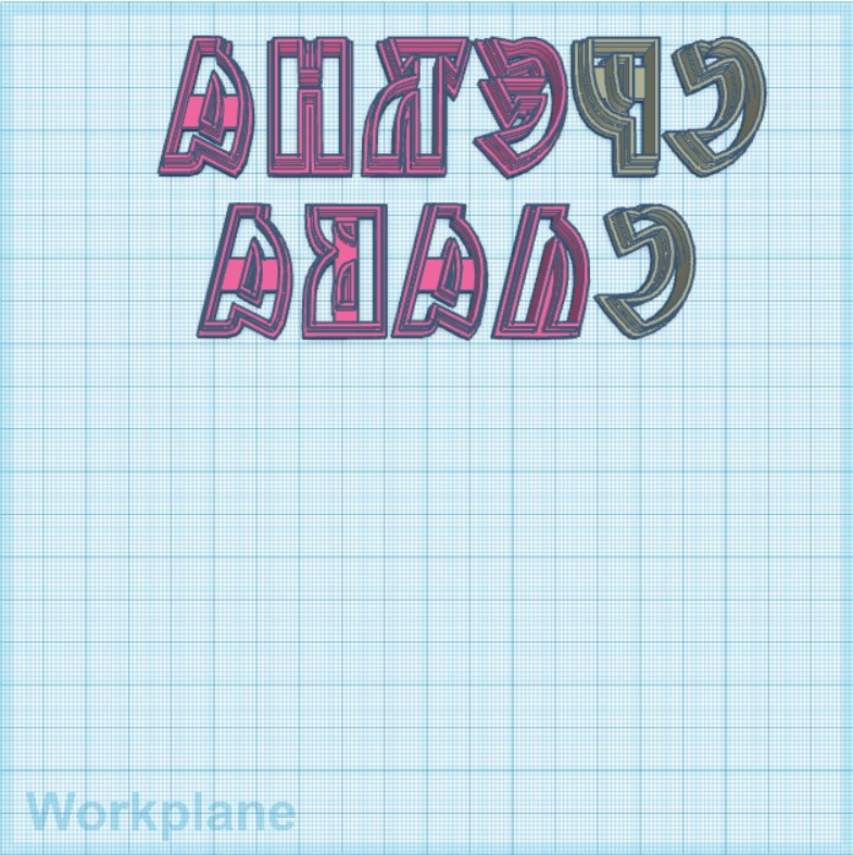 Cookie cutter slova srecna slava 3D print model letter 3D print model_2