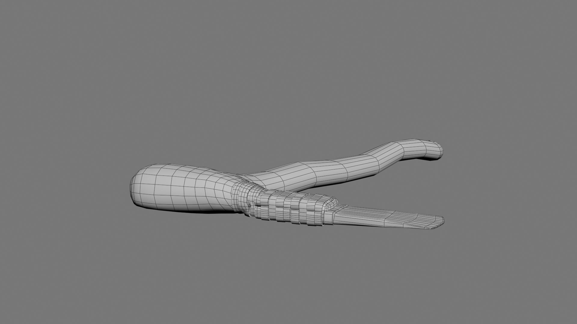 Bronze age flat axe Low-poly 3D model_24