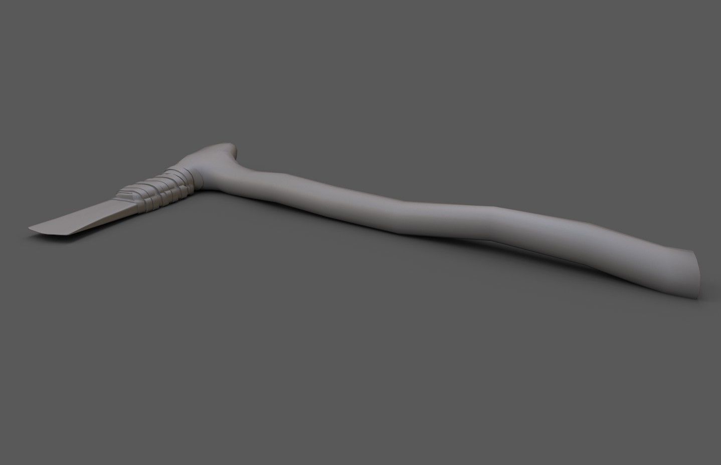 Bronze age flat axe Low-poly 3D model_21