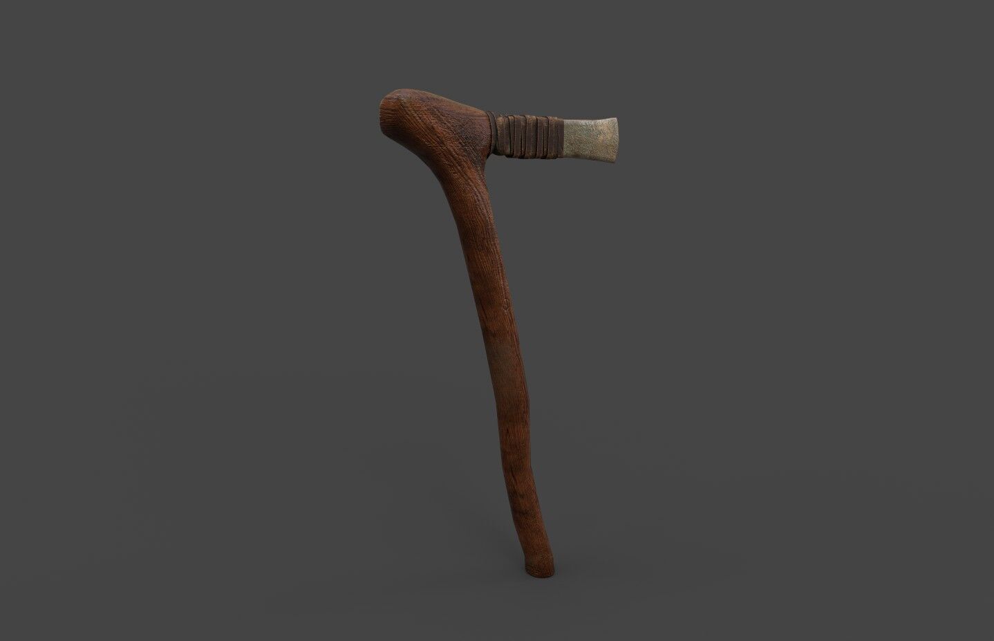 Bronze age flat axe Low-poly 3D model_3