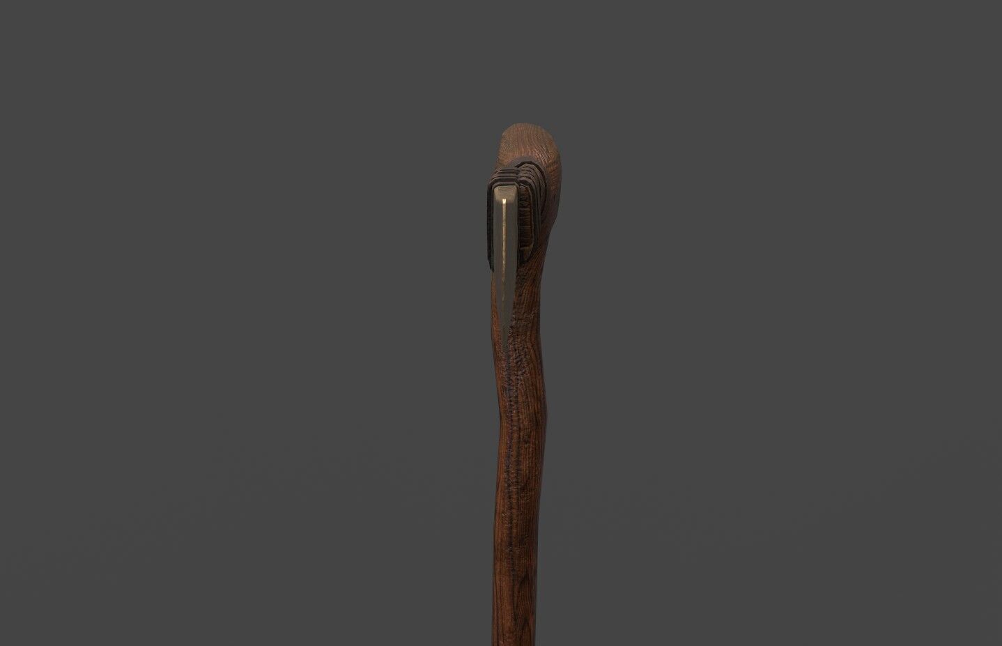 Bronze age flat axe Low-poly 3D model_12