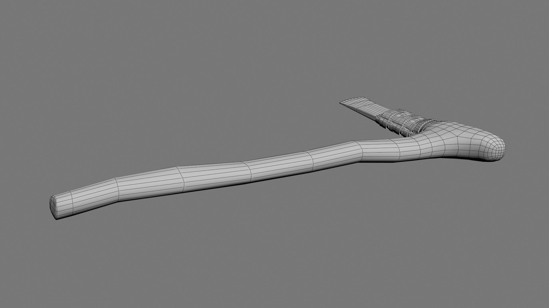 Bronze age flat axe Low-poly 3D model_23