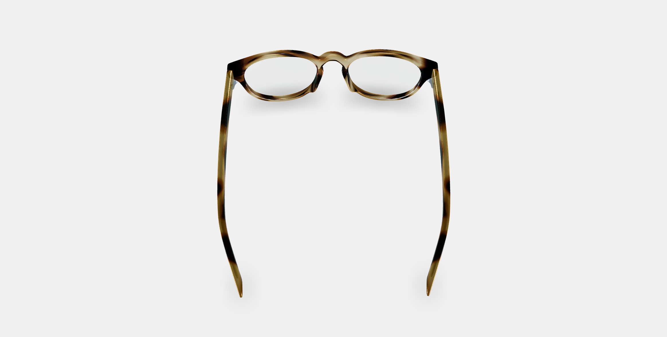 Percey Low Bridge Fit Eyeglasses in Striped Sassafras 3D model_3