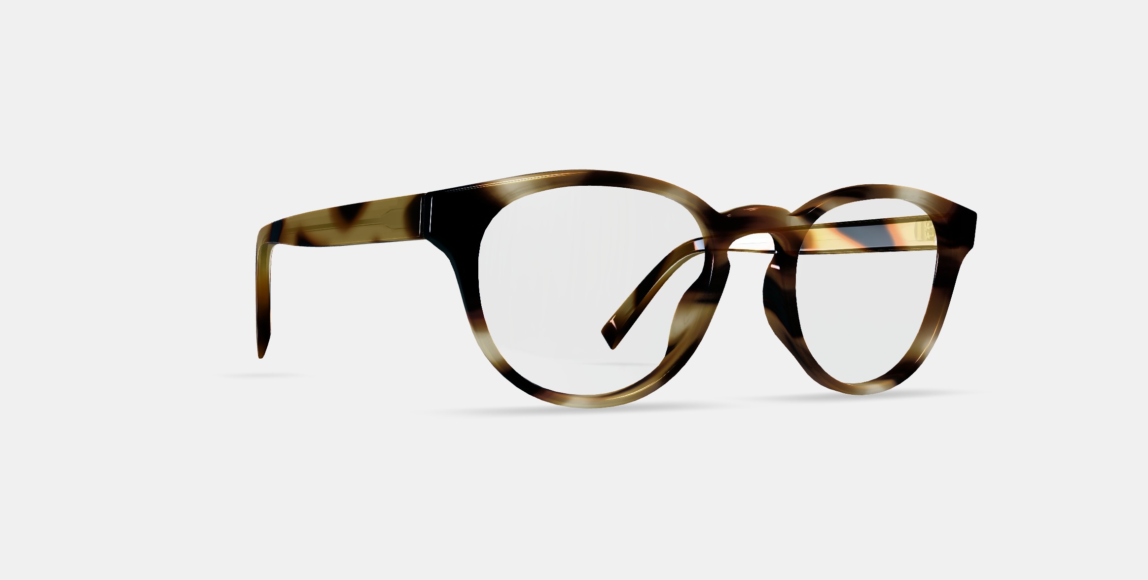 Percey Low Bridge Fit Eyeglasses in Striped Sassafras 3D model_9