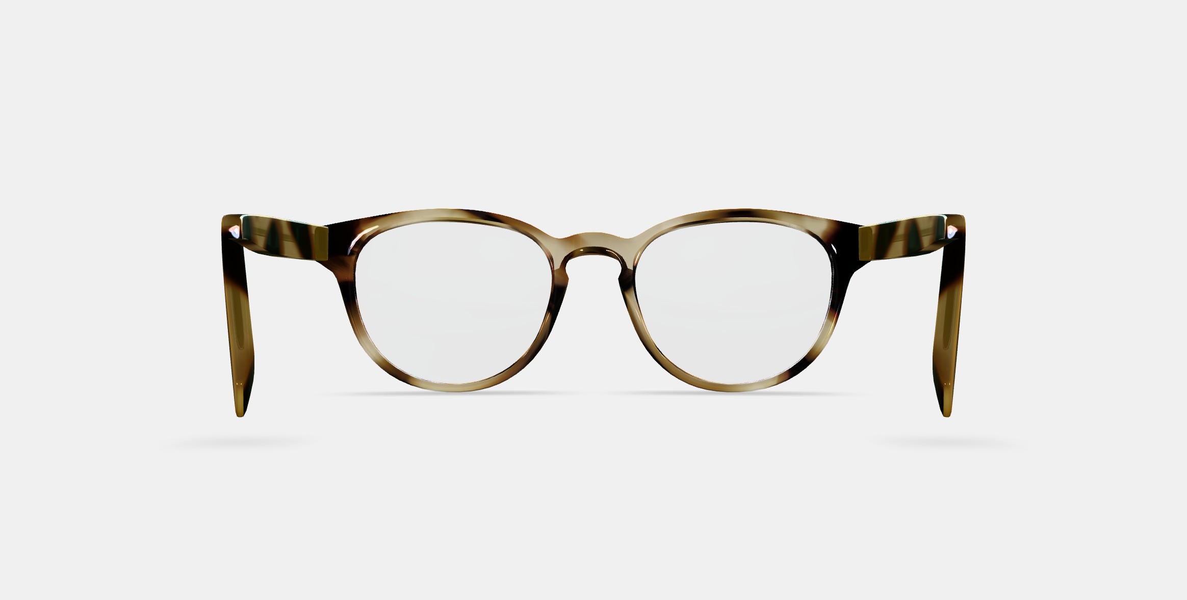 Percey Low Bridge Fit Eyeglasses in Striped Sassafras 3D model_15