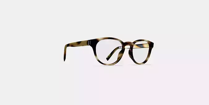 Percey Low Bridge Fit Eyeglasses in Striped Sassafras