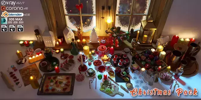 Christmas Pack 3D model