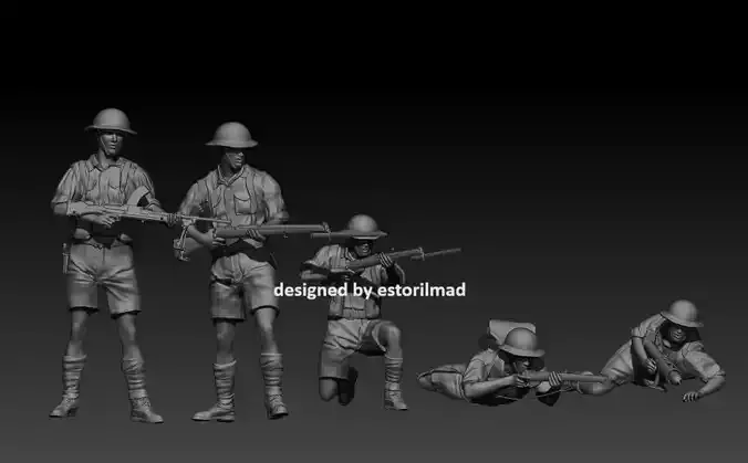  5 BRITISH SOLDIER - 8TH ARMY - EL ALAMEIN