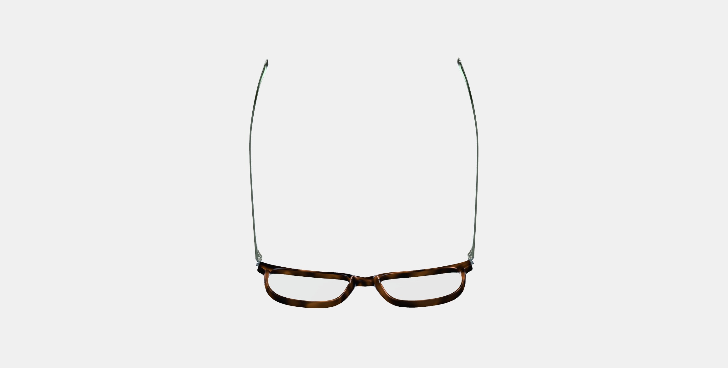 Caleb Eyeglasses in Woodgrain Tortoise with Polished Silver 3D model_7