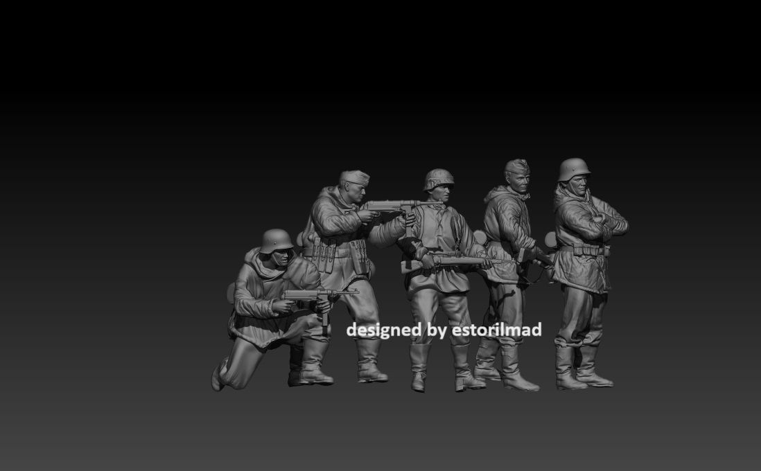 5 GERMAN SOLDIER IN STALINGRAD 3D print model_2
