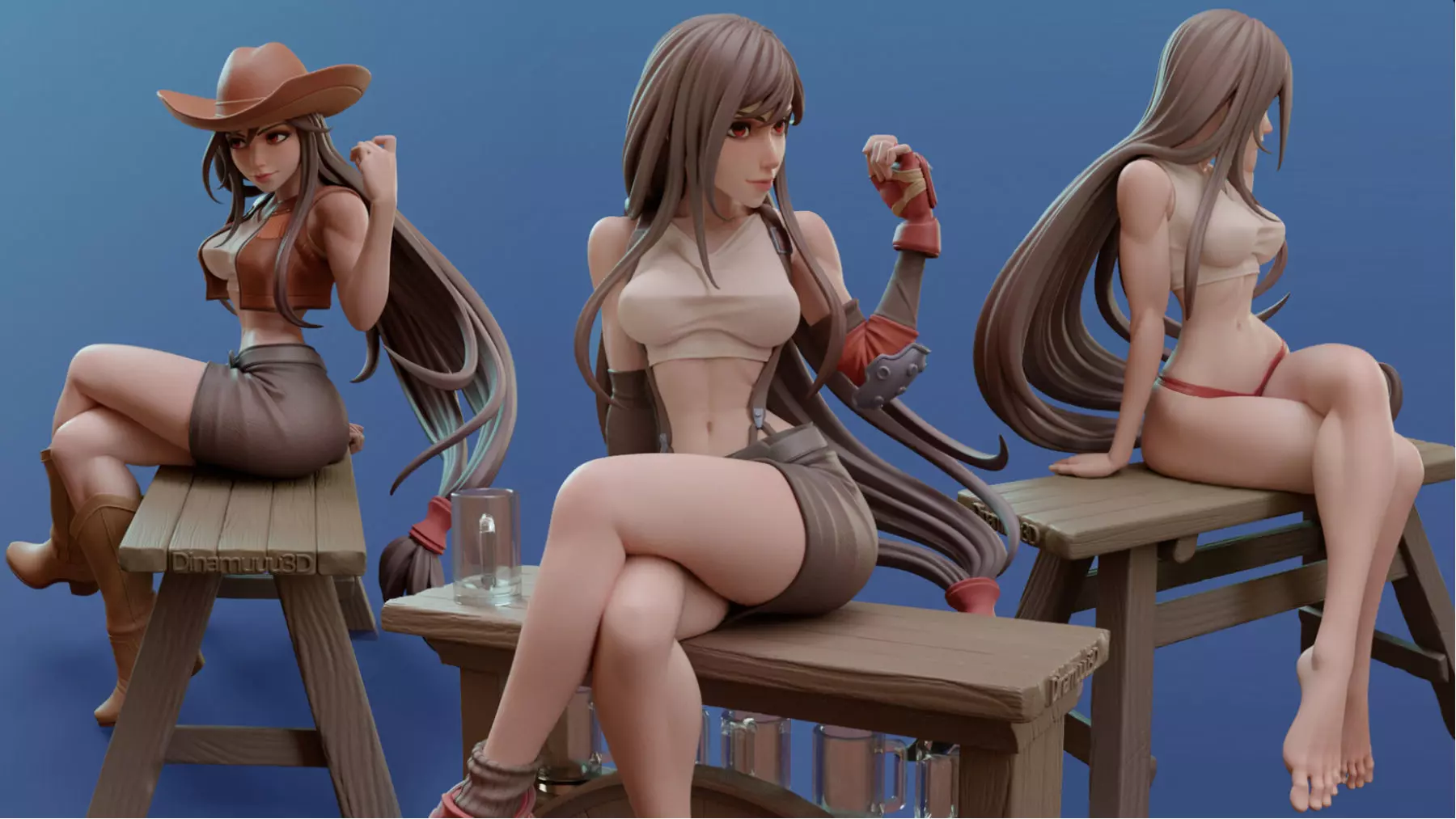 Tifa Multi Version STL SFW NSFW 3D print model