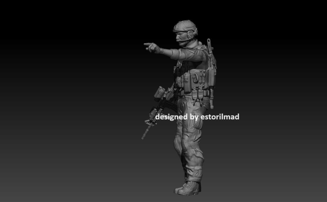 SPECIAL FORCES SOLDIER SEALS V11 3D print model_1