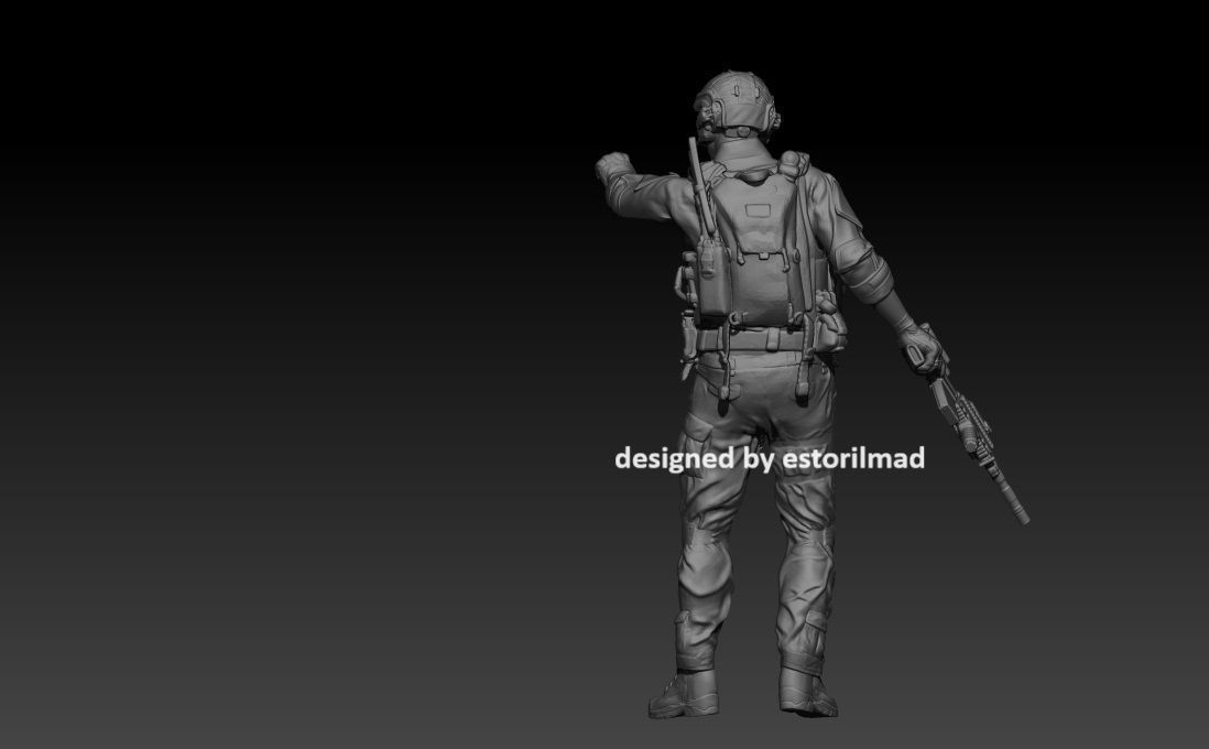 SPECIAL FORCES SOLDIER SEALS V11 3D print model_3