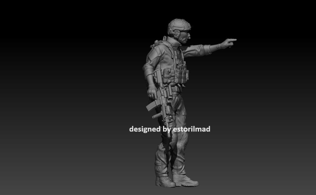 SPECIAL FORCES SOLDIER SEALS V11 3D print model_2