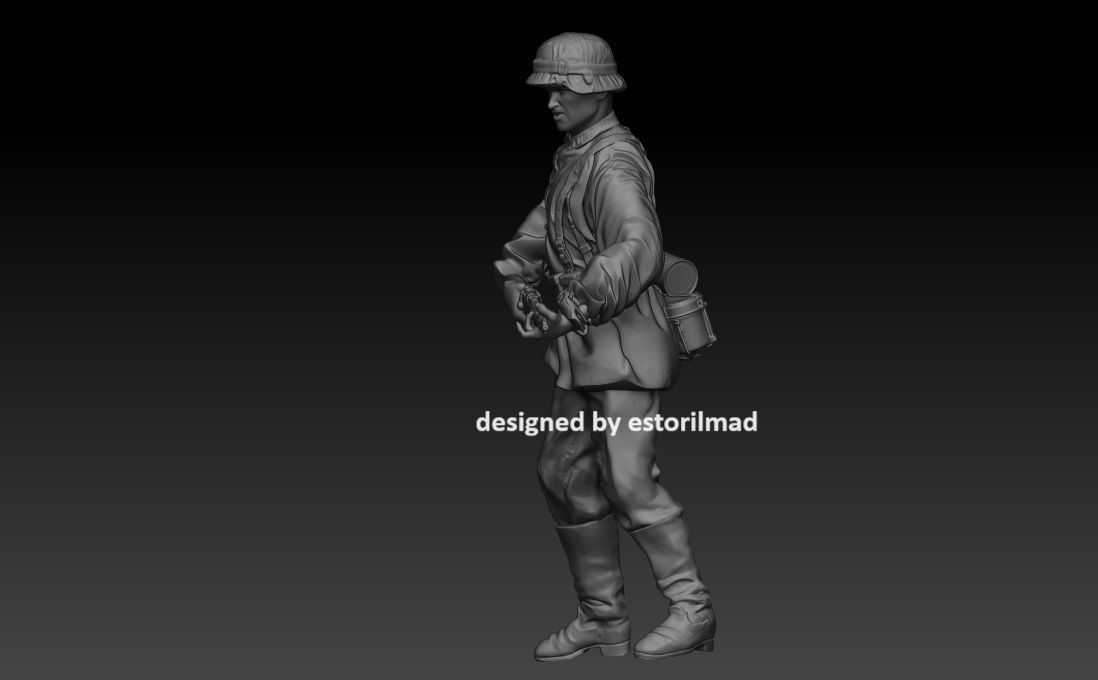  GERMAN WAFFEN SS SOLDIER V10 3D print model_1