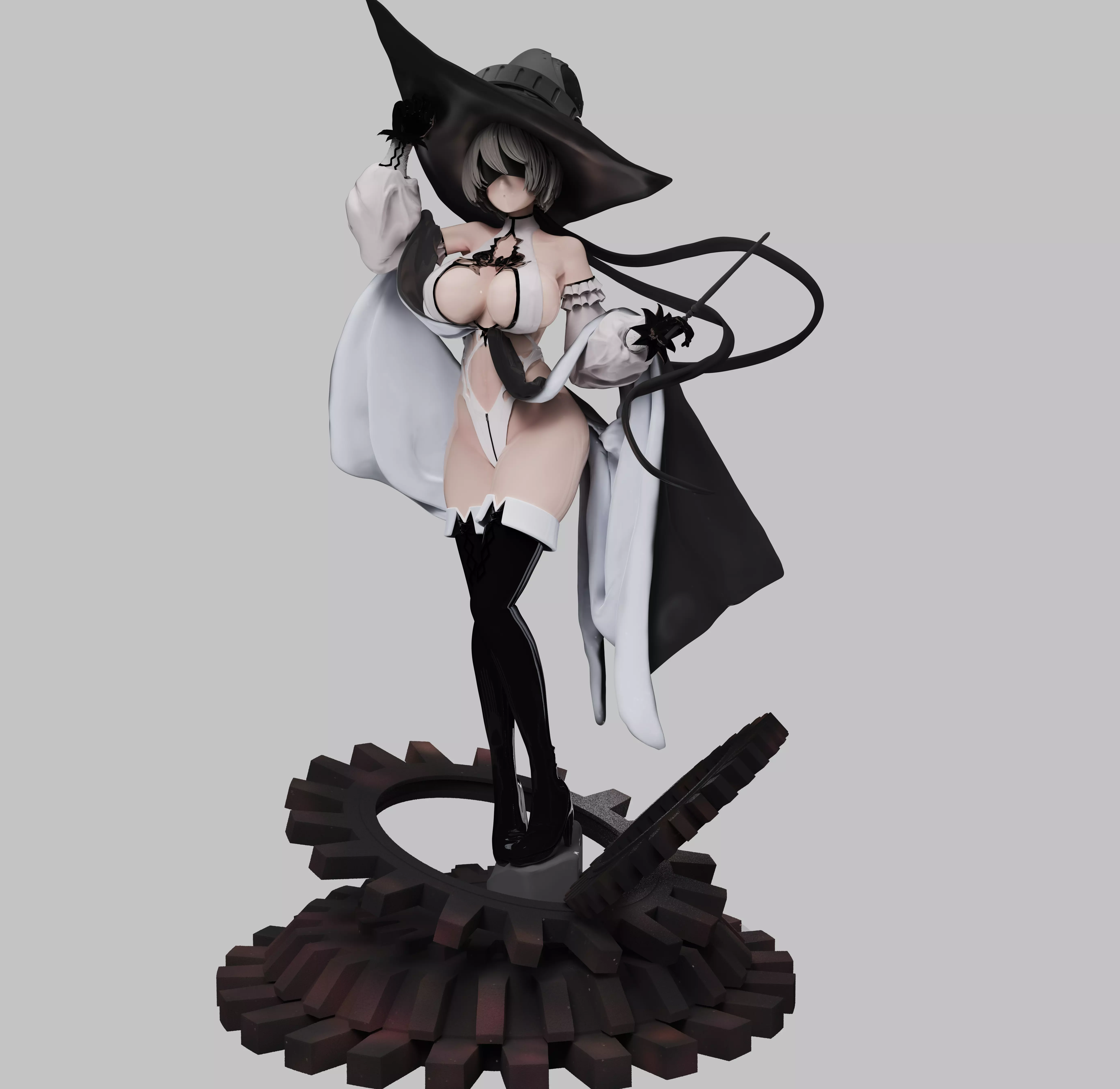 2B Magical Girl Nier Automata 3D print model_0