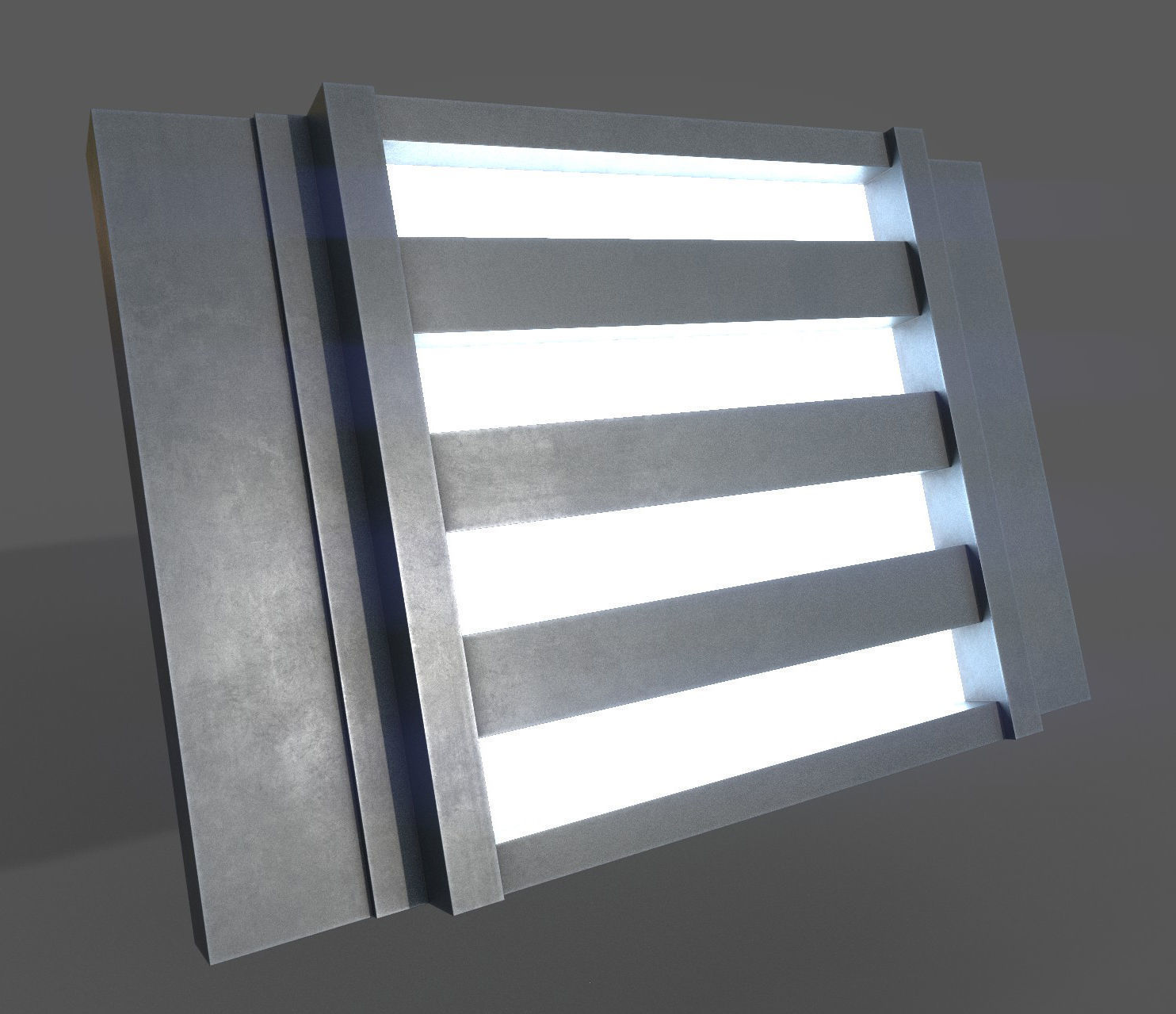 Imperial Style Corridor Asset Pack Low-poly 3D model_35