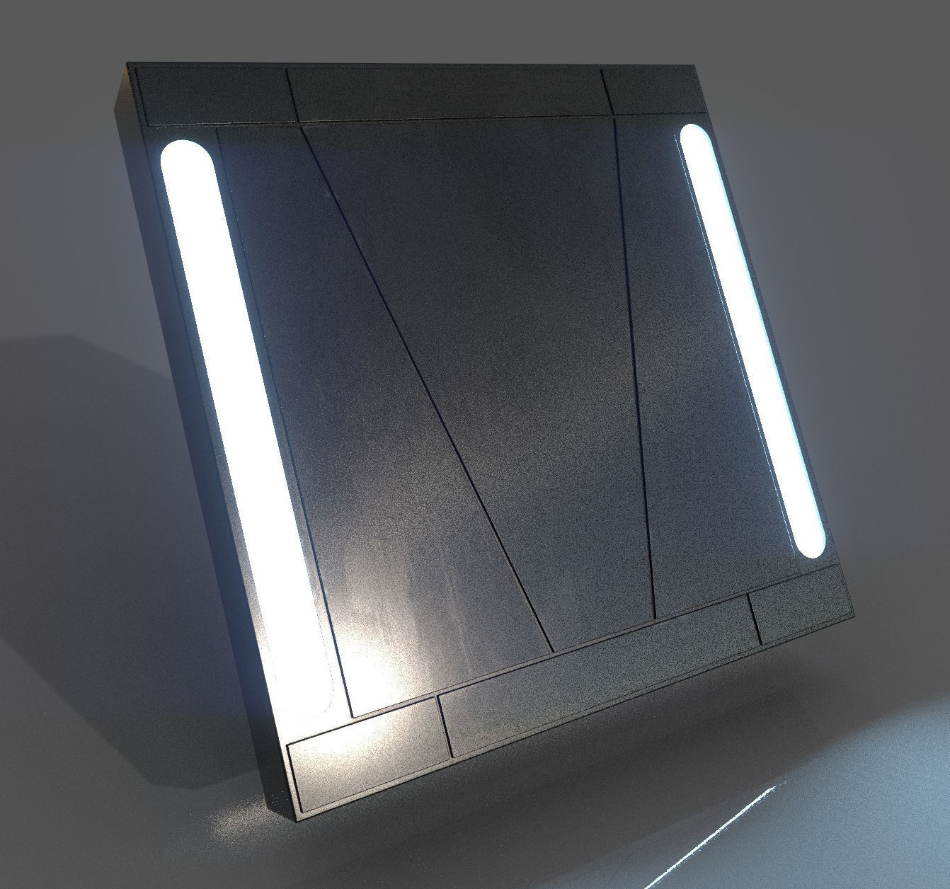 Imperial Style Corridor Asset Pack Low-poly 3D model_65