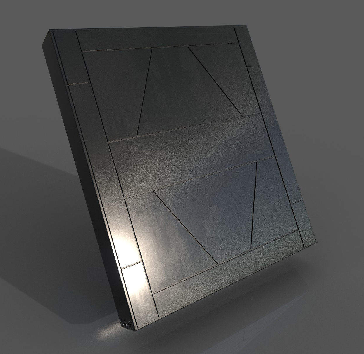 Imperial Style Corridor Asset Pack Low-poly 3D model_64