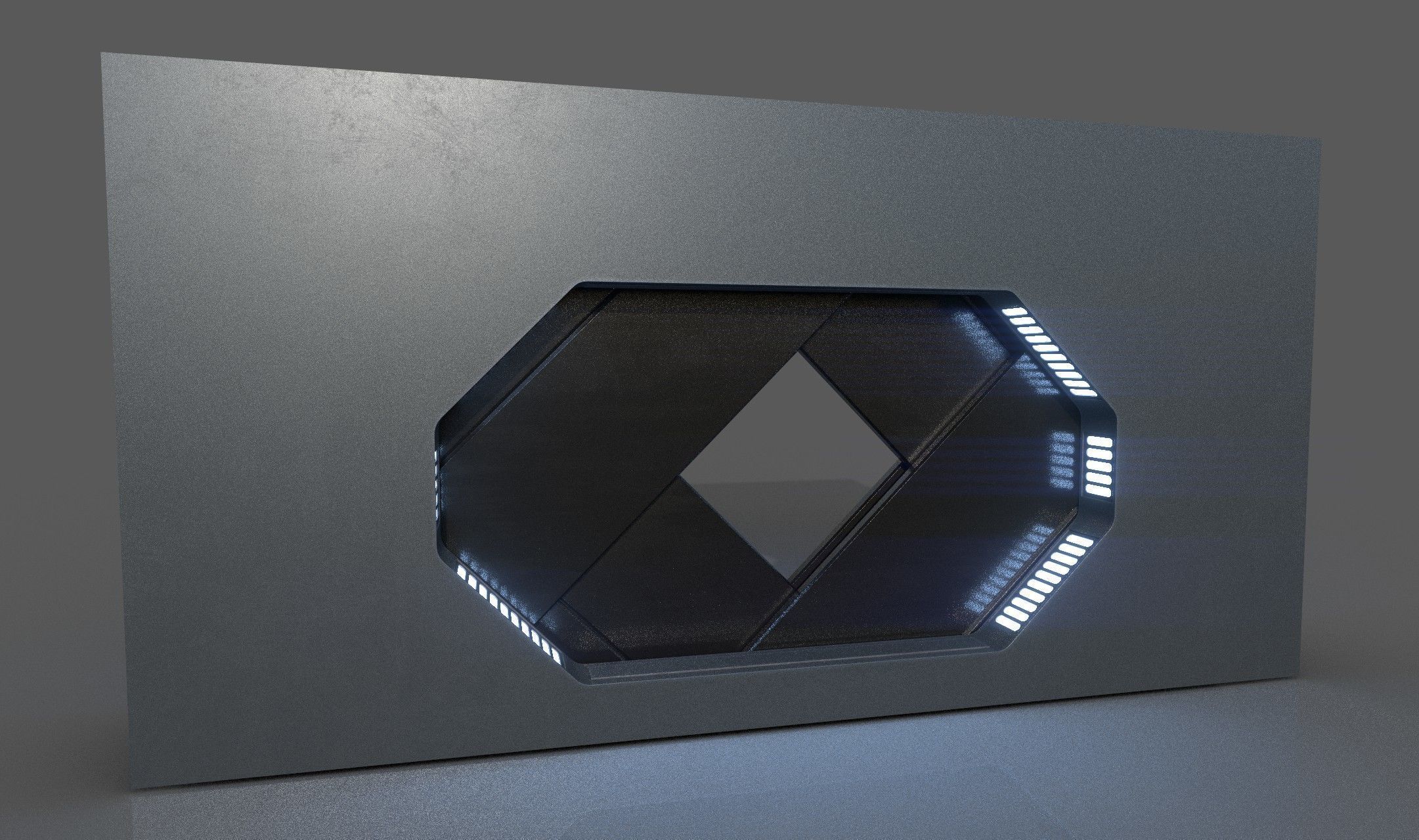 Imperial Style Corridor Asset Pack Low-poly 3D model_41