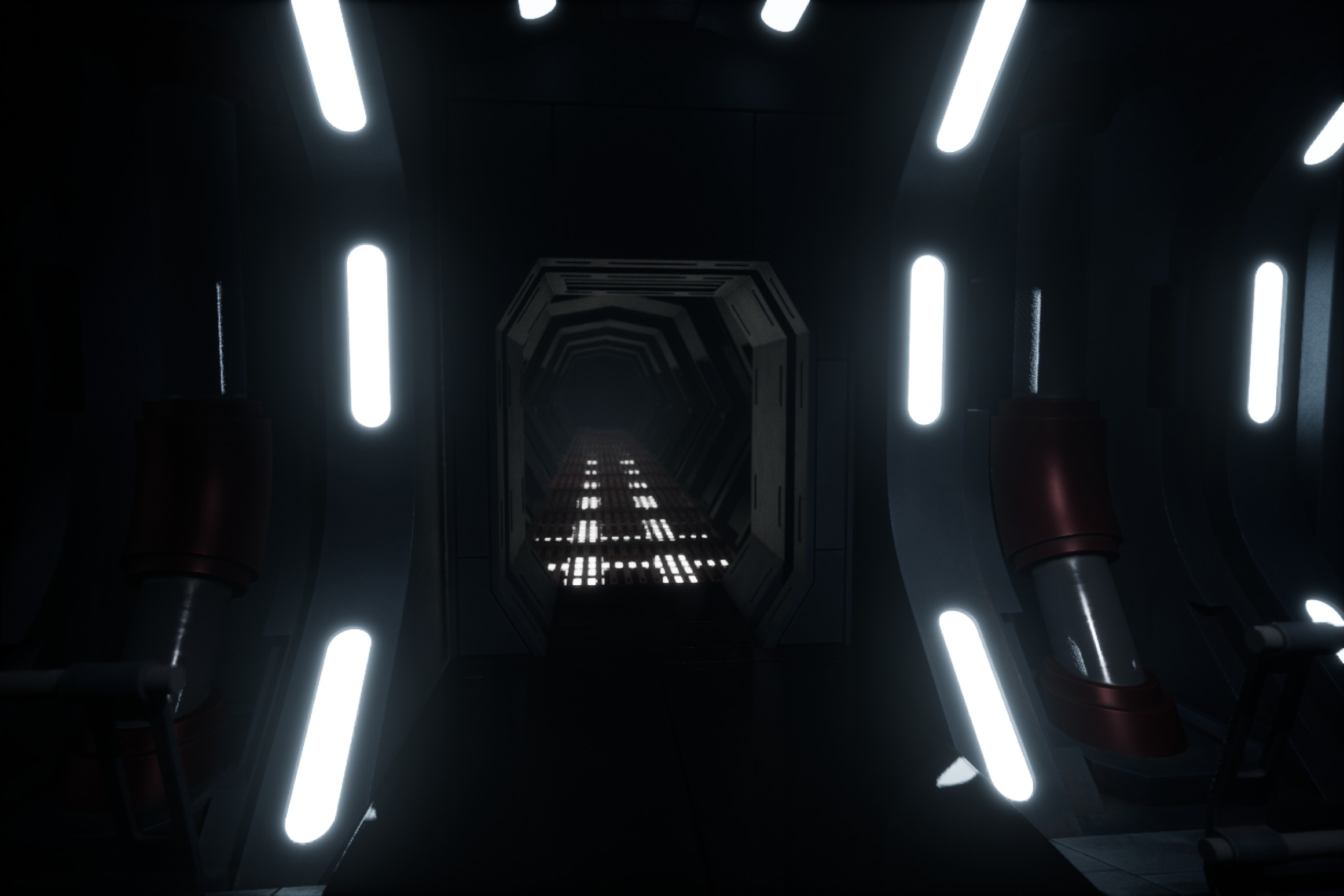 Imperial Style Corridor Asset Pack Low-poly 3D model_16