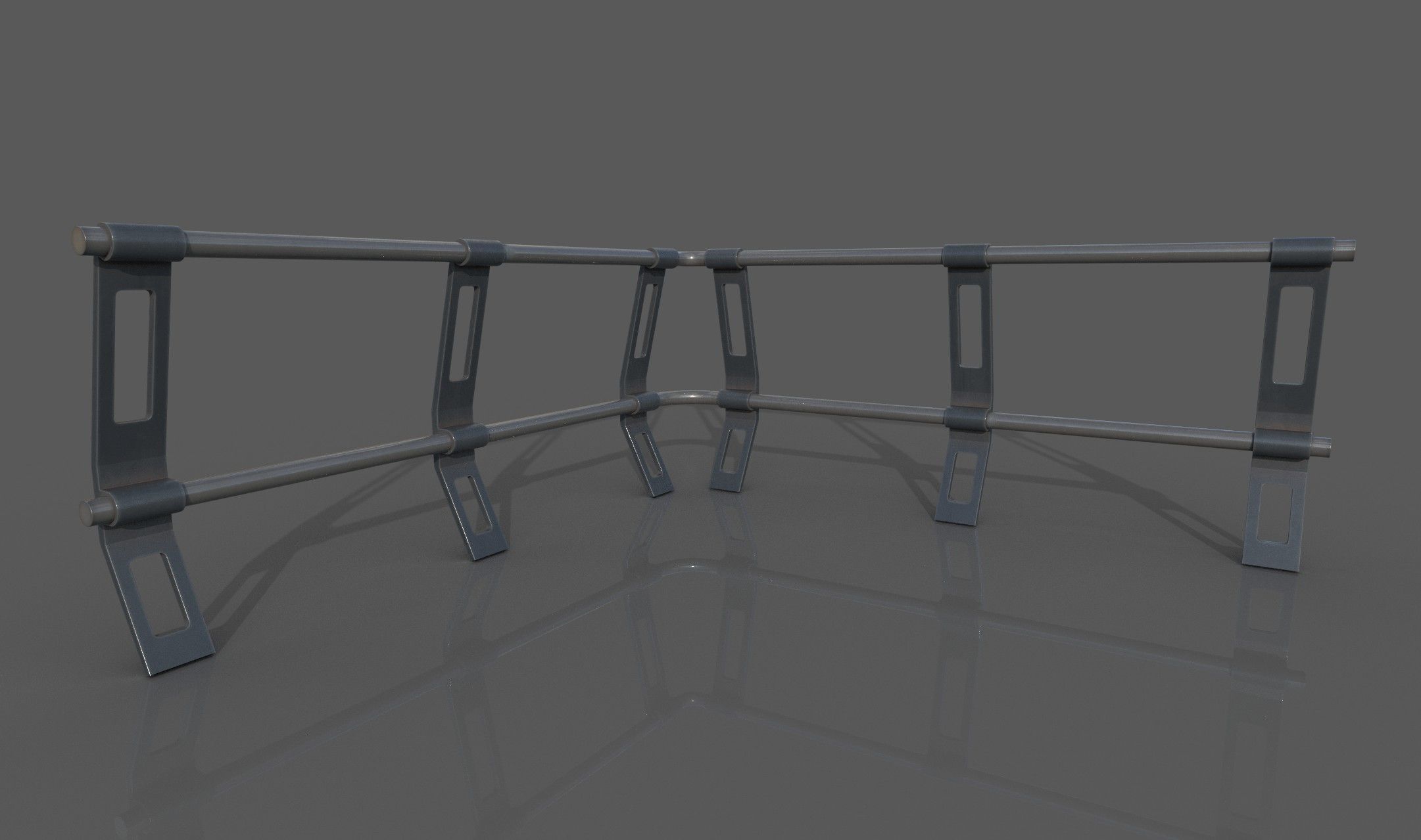 Imperial Style Corridor Asset Pack Low-poly 3D model_69