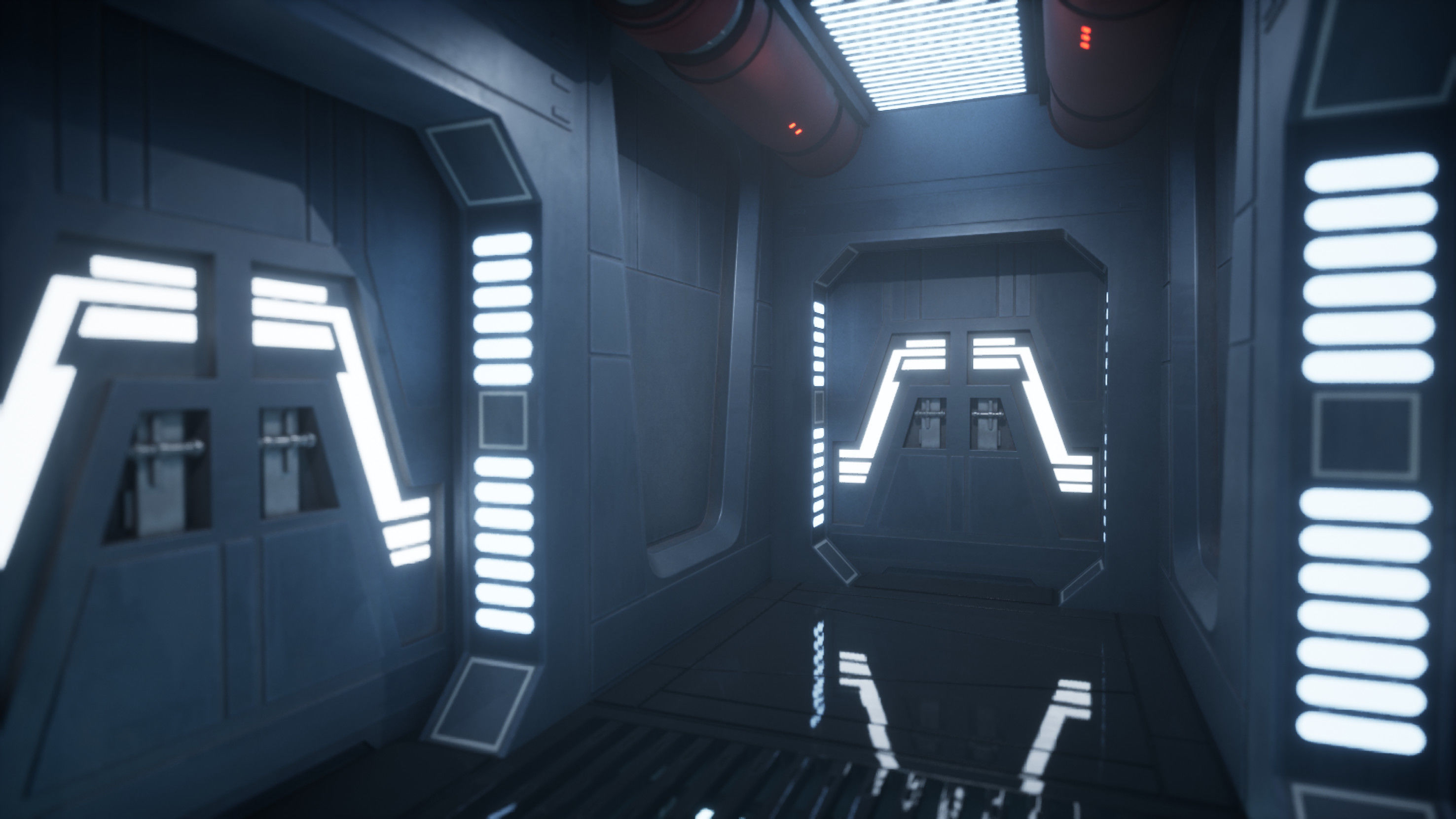 Imperial Style Corridor Asset Pack Low-poly 3D model_7