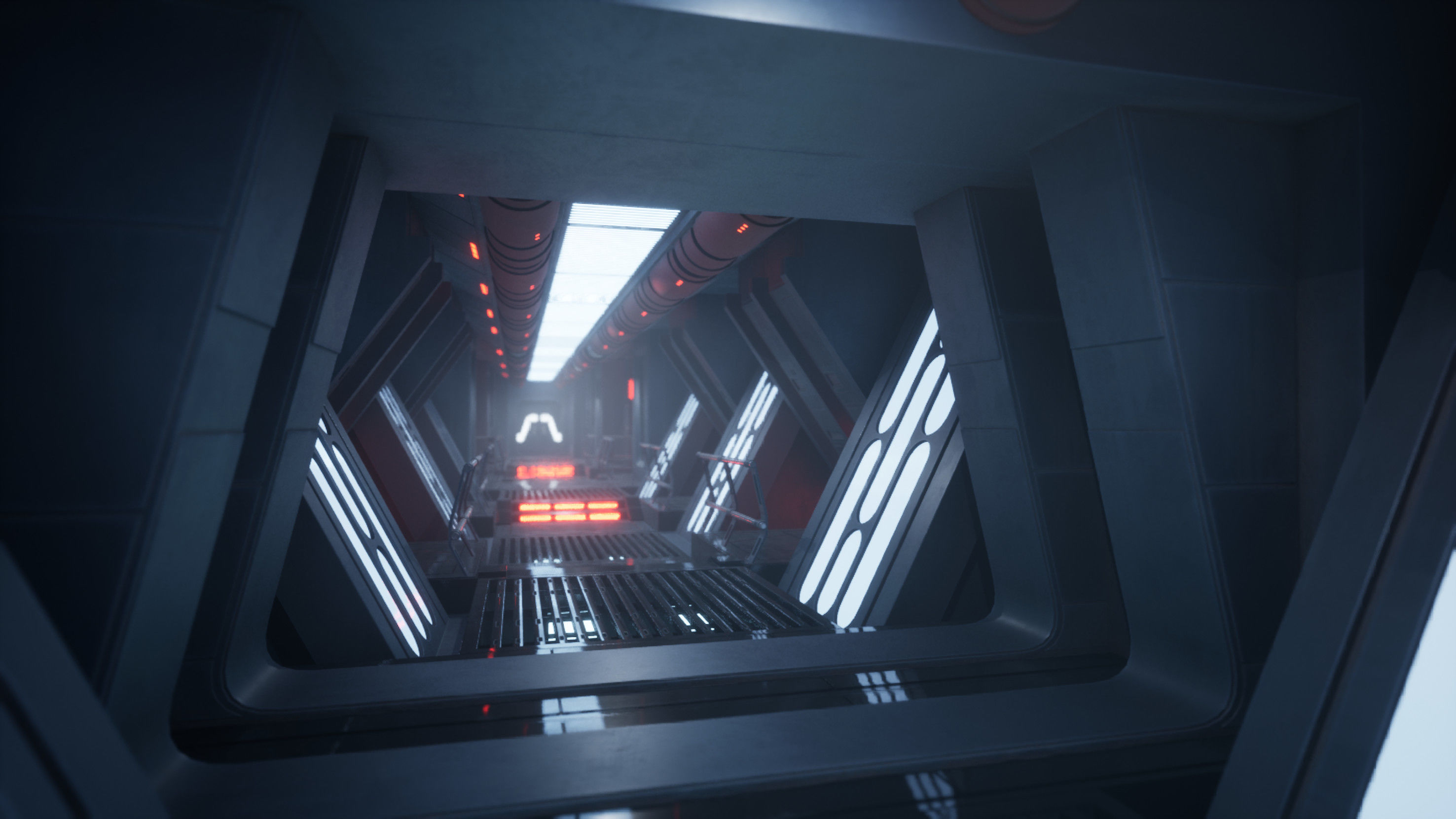 Imperial Style Corridor Asset Pack Low-poly 3D model_10