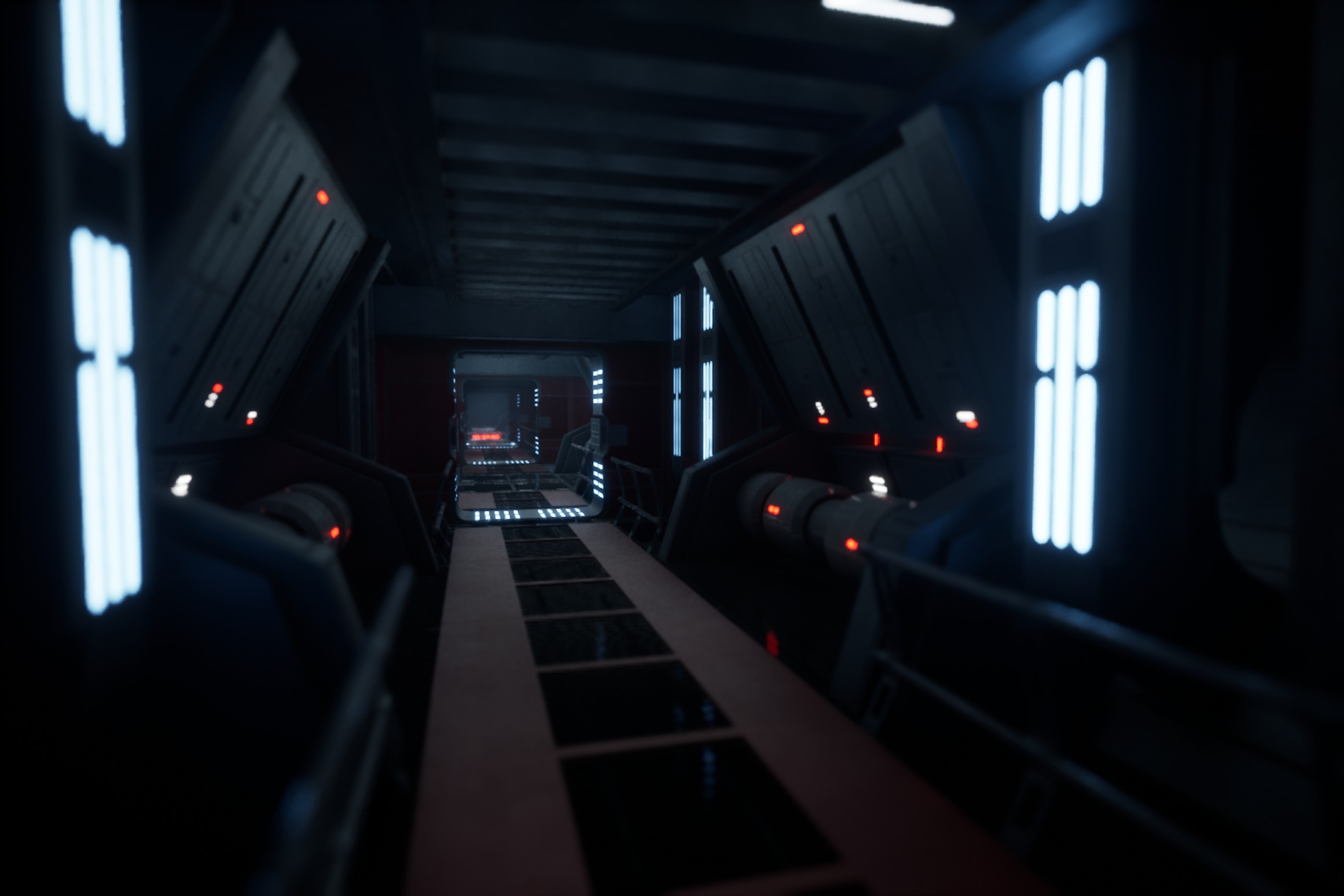 Imperial Style Corridor Asset Pack Low-poly 3D model_13