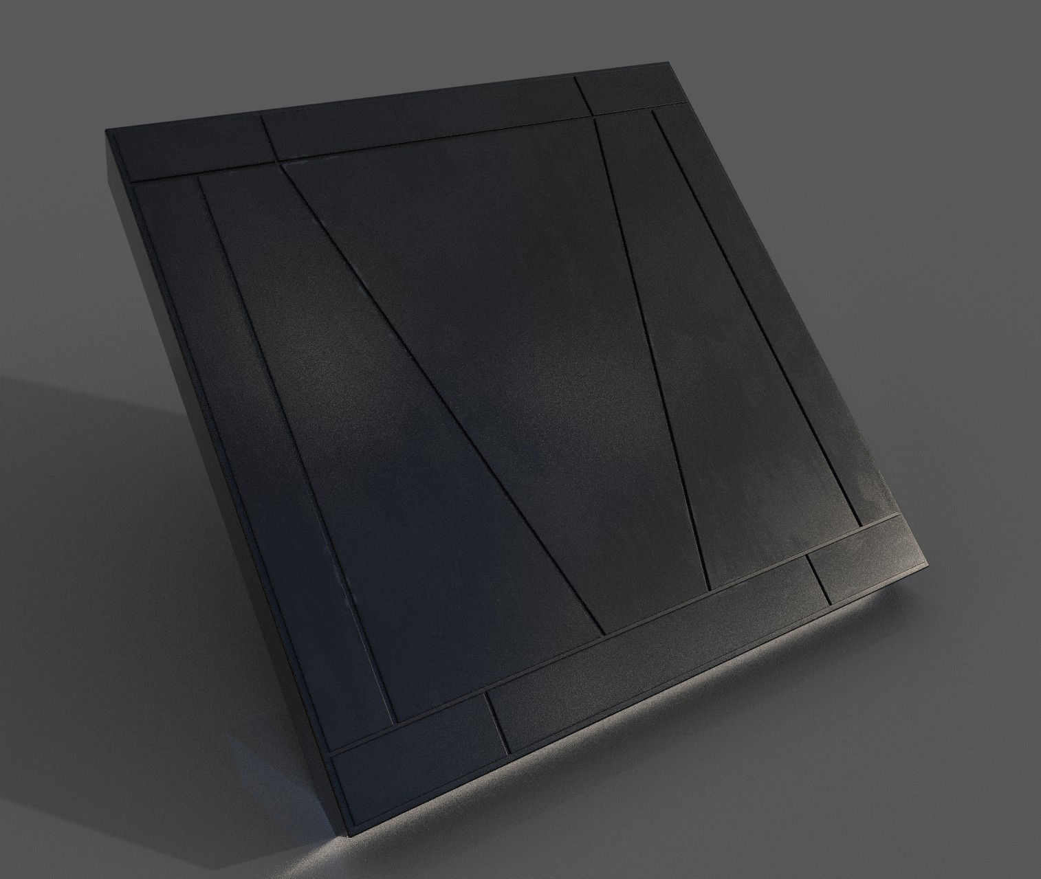 Imperial Style Corridor Asset Pack Low-poly 3D model_63