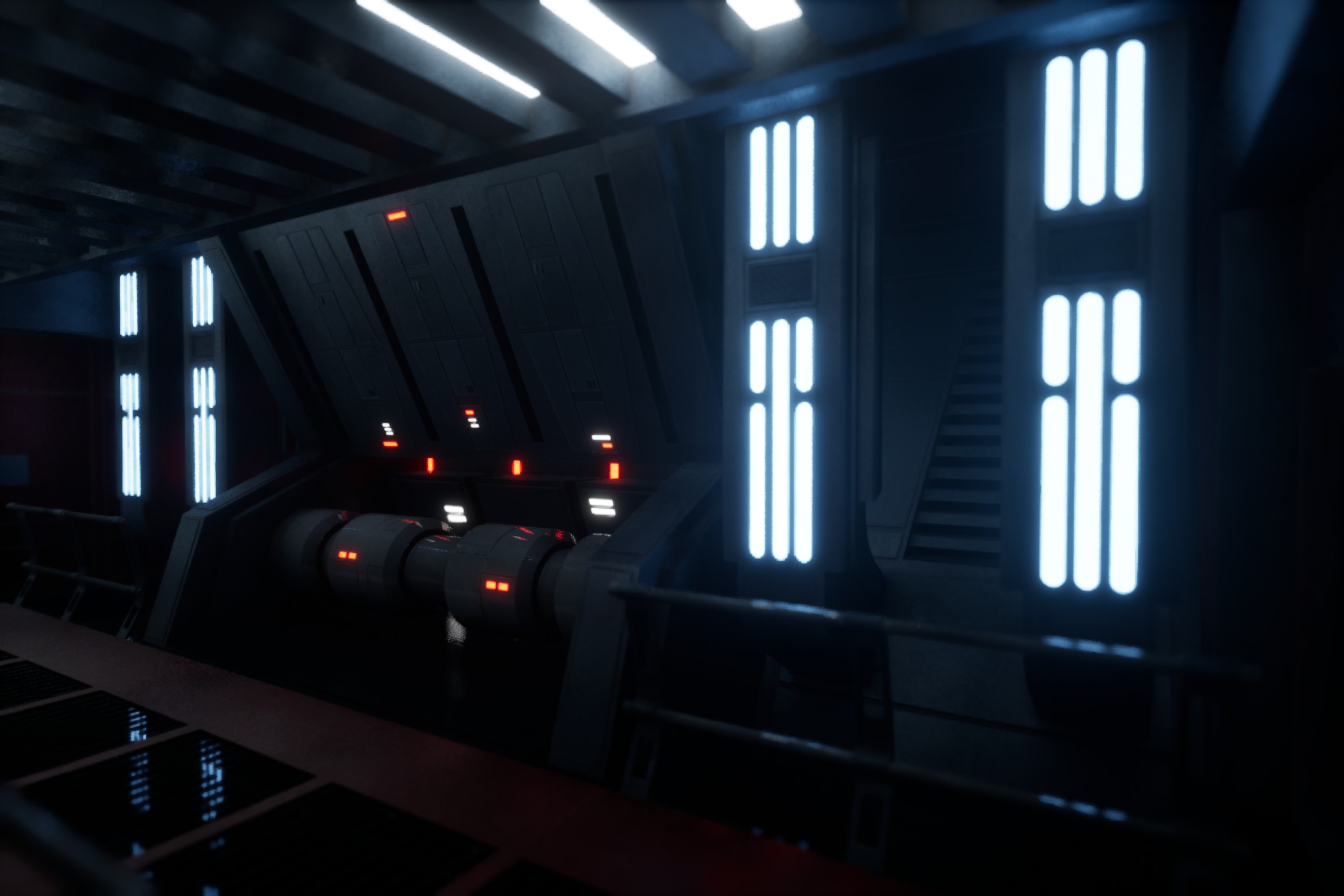 Imperial Style Corridor Asset Pack Low-poly 3D model_12