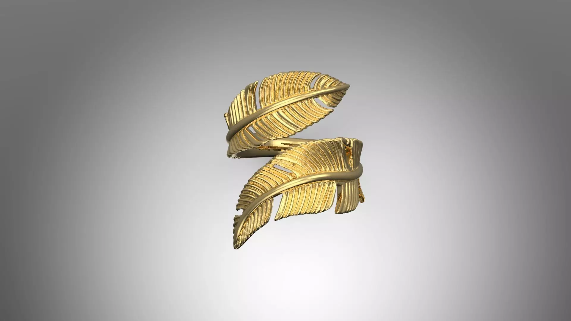 feater ring  3D print model_0