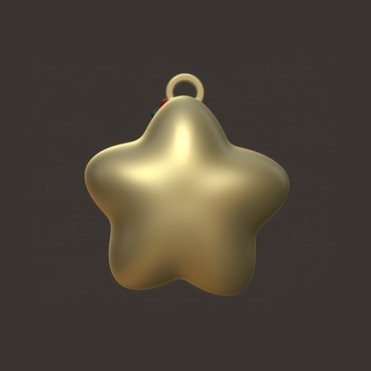 BT21 Christmas Decoration - Starry Shooky 3D print model_3