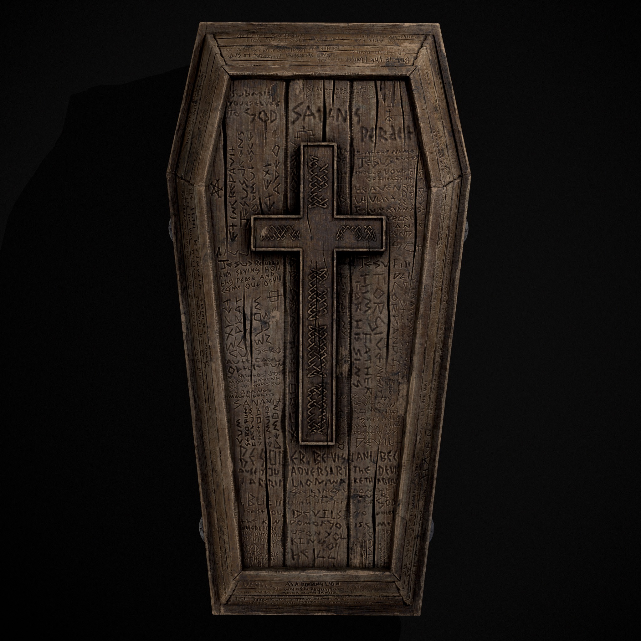 Coffin of the Damned Low-poly 3D model_7