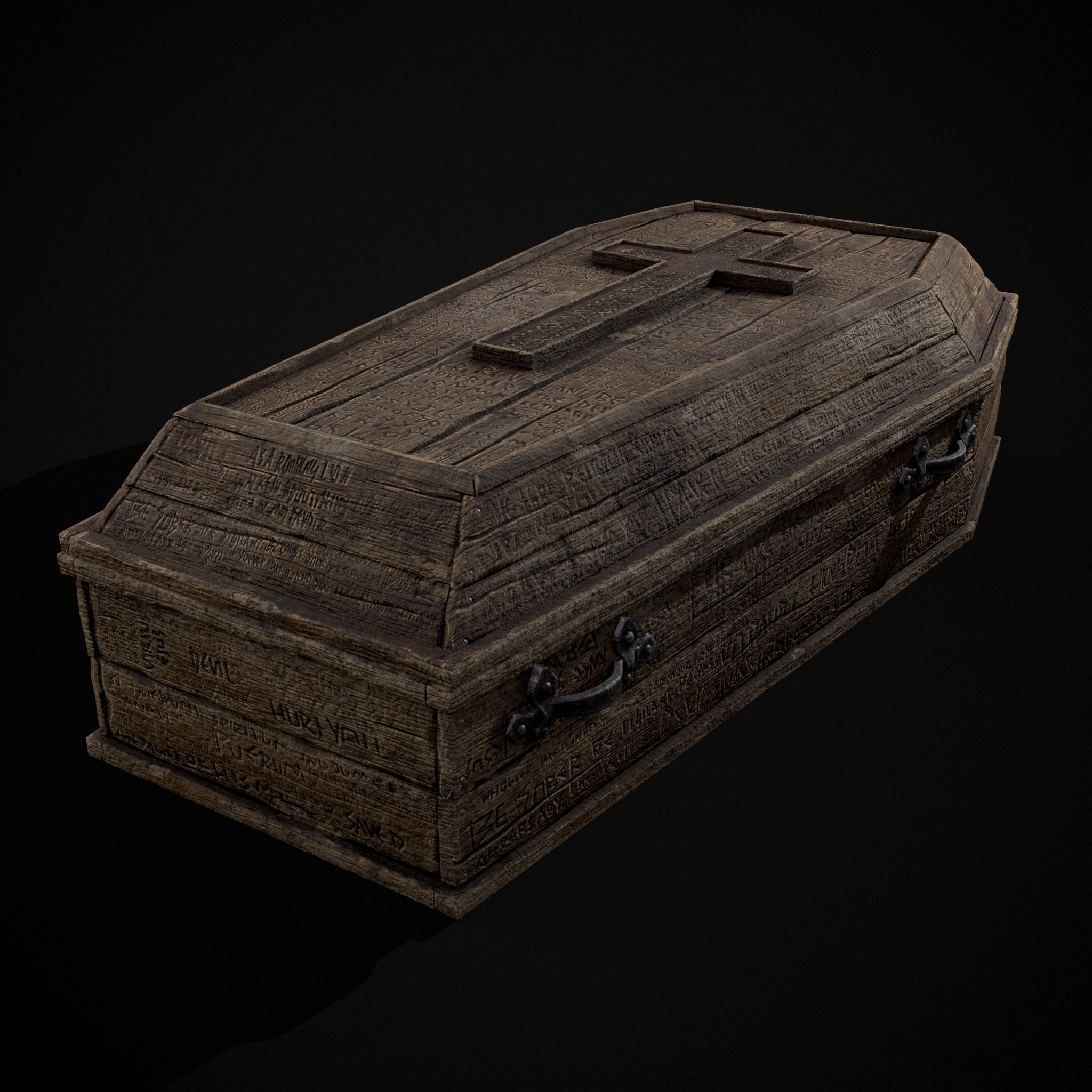 Coffin of the Damned Low-poly 3D model_9