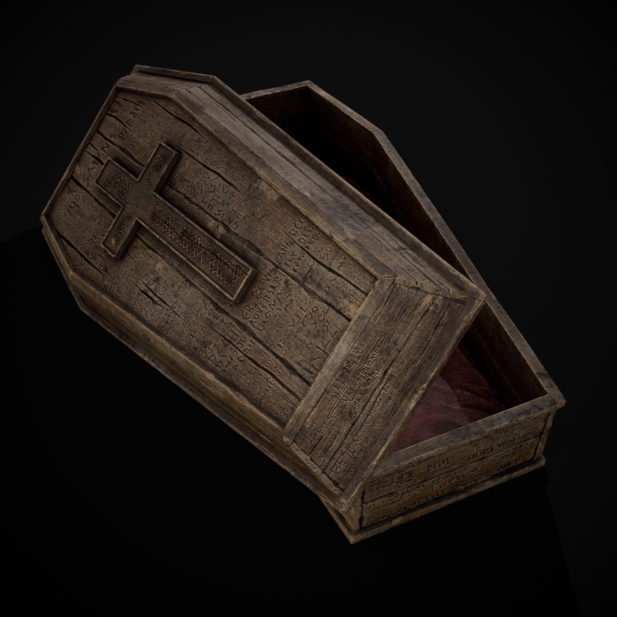Coffin of the Damned Low-poly 3D model_19